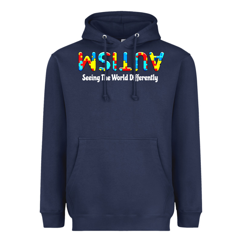 Autism Seeing The World Differently Heavyweight Hoodie by artisFamous | Teevron