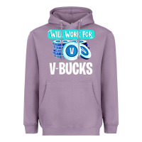 Lavender will work for v bucks youth gamer Heavyweight Hoodie - artisFamous