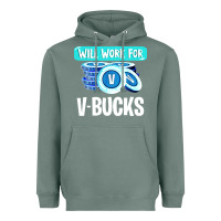 Sage will work for v bucks youth gamer Heavyweight Hoodie - artisFamous