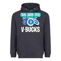 Smoke will work for v bucks youth gamer Heavyweight Hoodie - artisFamous