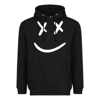 X Eyed Smiley Face X Eyes Smiling Heavyweight Hoodie | Teevron