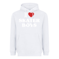 White i love skater boys Heavyweight Hoodie - artisFamous