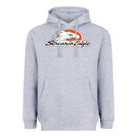 Heather Grey the screamin eagle Heavyweight Hoodie - artisFamous
