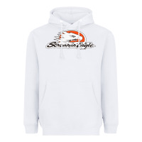 White the screamin eagle Heavyweight Hoodie - artisFamous