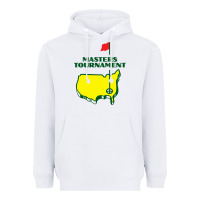 White Master Tournament GOLF Heavyweight Hoodie - artisFamous