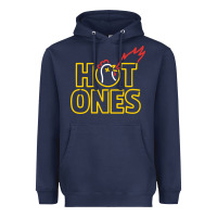 Navy hot ones Heavyweight Hoodie - artisFamous