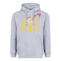 Heather Grey hot ones Heavyweight Hoodie - artisFamous