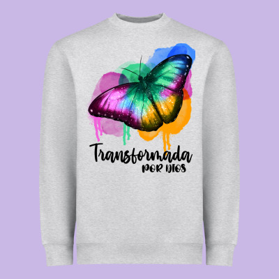 Transformada Por Dios Heavyweight Sweatshirt Designed By Jahusdesignshop