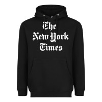 Black new york times Heavyweight Hoodie - artisFamous