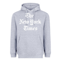 Heather Grey new york times Heavyweight Hoodie - artisFamous
