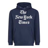 Navy new york times Heavyweight Hoodie - artisFamous