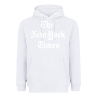 White new york times Heavyweight Hoodie - artisFamous