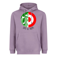 Lavender sips and  trips Heavyweight Hoodie - artisFamous