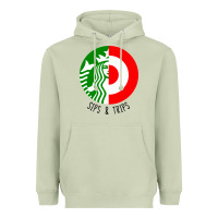 Matcha sips and  trips Heavyweight Hoodie - artisFamous