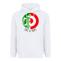 White sips and  trips Heavyweight Hoodie - artisFamous