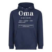 Navy Oma Definition - Mother's Day Gift Heavyweight Hoodie - artisFamous