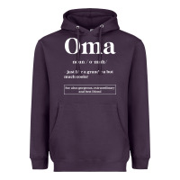 Plum Oma Definition - Mother's Day Gift Heavyweight Hoodie - artisFamous