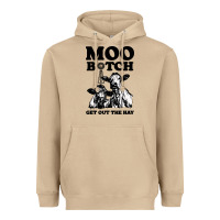 Mushroom Moo bitch get out the hay Heavyweight Hoodie - artisFamous