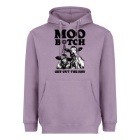 Lavender Moo bitch get out the hay Heavyweight Hoodie - artisFamous