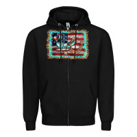 Black flag cactus horseshoe Zipper Hoodie - AdoDesignShop