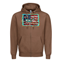 Chestnut flag cactus horseshoe Zipper Hoodie - AdoDesignShop
