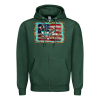 Sports Green flag cactus horseshoe Zipper Hoodie - AdoDesignShop