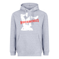 Heather Grey ridiculousness Heavyweight Hoodie - artisFamous