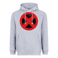 Heather Grey xmen symbol Heavyweight Hoodie - artisFamous