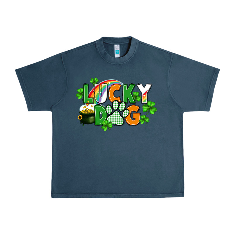 Lucky Dog St. Patricks Day Urban Heavy Tee by FaDigitalArtStudio | Teevron