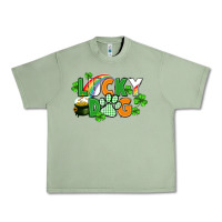 Oil Green lucky dog St. Patricks Day Urban Heavy Tee - FaDigitalArtStudio