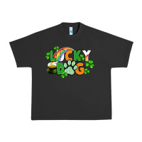 Pigment Black lucky dog St. Patricks Day Urban Heavy Tee - FaDigitalArtStudio
