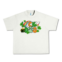 Pistachio lucky dog St. Patricks Day Urban Heavy Tee - FaDigitalArtStudio