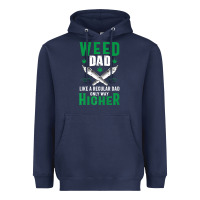 Navy weed dad le.ga.li.ze ma.riju.a.na pot weed gift   t shirt Heavyweight Hoodie - artisFamous