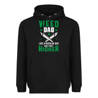 Black weed dad le.ga.li.ze ma.riju.a.na pot weed gift   t shirt Heavyweight Hoodie - artisFamous