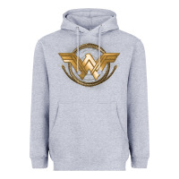 Heather Grey won.der woman movie gol.den las.so lo  t shirt Heavyweight Hoodie - artisFamous