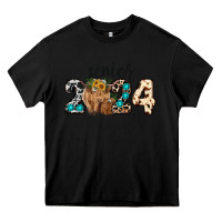 Black Western Senior 2024 cow Heavy Core Tee - RanaPortraitStore