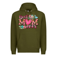 Army Green best mom ever Premium Hoodie - RacoonDesign
