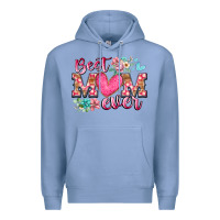 Colony Blue best mom ever Premium Hoodie - RacoonDesign