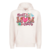 Pale Pink best mom ever Premium Hoodie - RacoonDesign