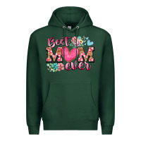 Sports Green best mom ever Premium Hoodie - RacoonDesign