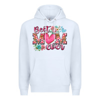 White best mom ever Premium Hoodie - RacoonDesign