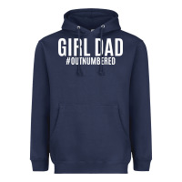 Navy Girl Dad Heavyweight Hoodie - artisFamous