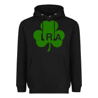 Black ira irish lucky shamrock st patrick's day Heavyweight Hoodie - artisFamous