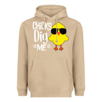 Mushroom kids chick dig me Heavyweight Hoodie - artisFamous