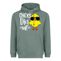 Sage kids chick dig me Heavyweight Hoodie - artisFamous