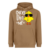 Toasted Coconut kids chick dig me Heavyweight Hoodie - artisFamous