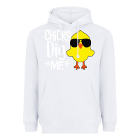 White kids chick dig me Heavyweight Hoodie - artisFamous