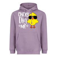 Lavender kids chick dig me Heavyweight Hoodie - artisFamous