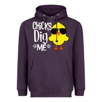 Plum kids chick dig me Heavyweight Hoodie - artisFamous