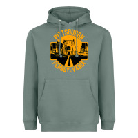 Sage pittsburgh pennsylvania Heavyweight Hoodie - artisFamous
